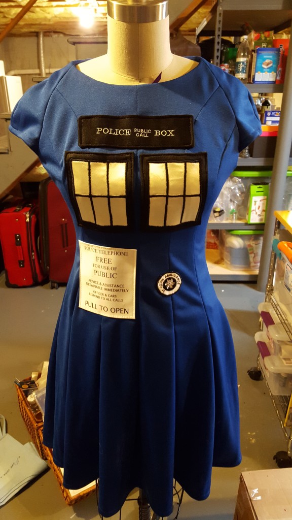 Sneak peek of my TARDIS dress...