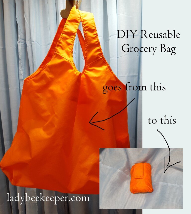 DIY Reusable Grocery Bag and Emergency Parachute The Lady Beekeeper