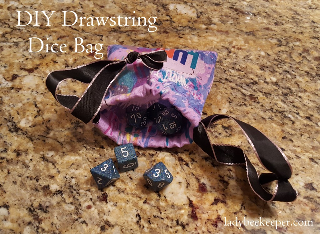 DIY Drawstring Dice Bag