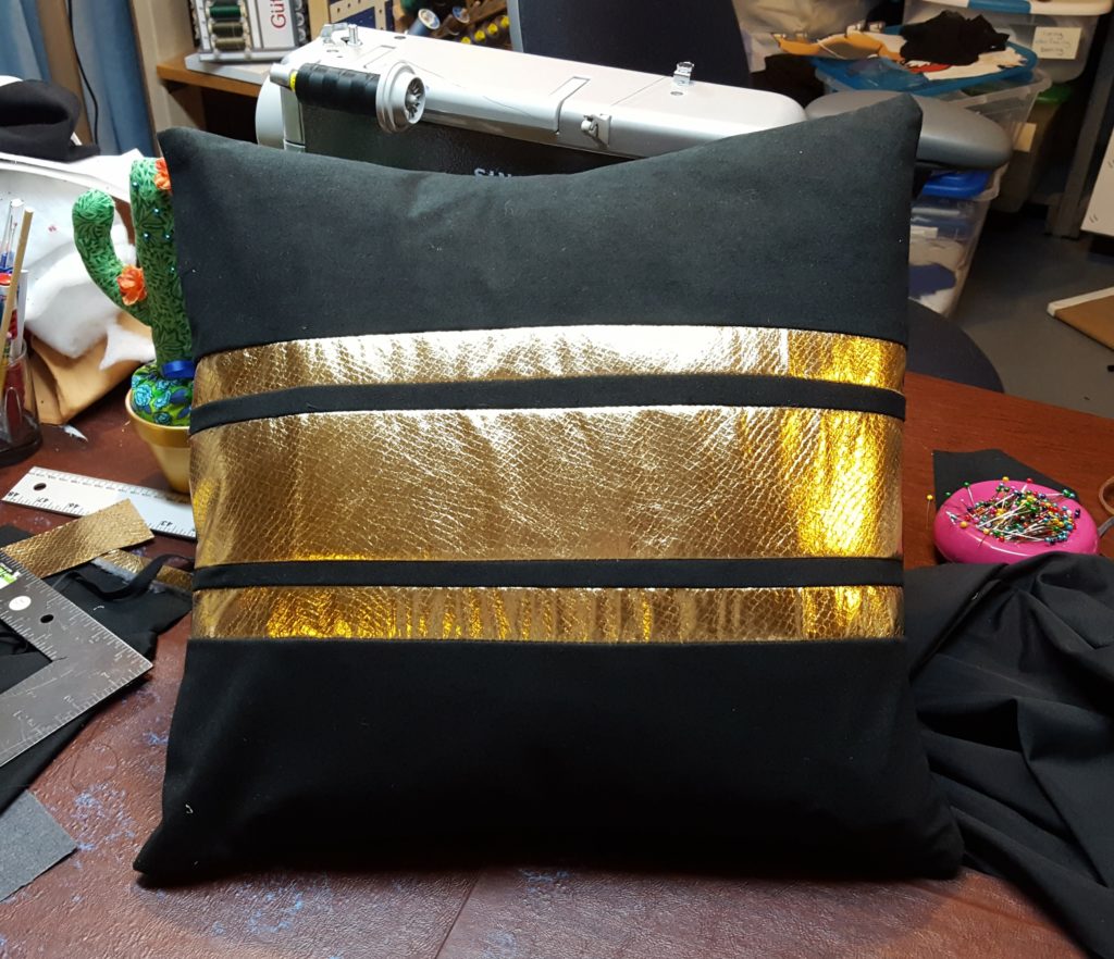 Finished pillow front. 