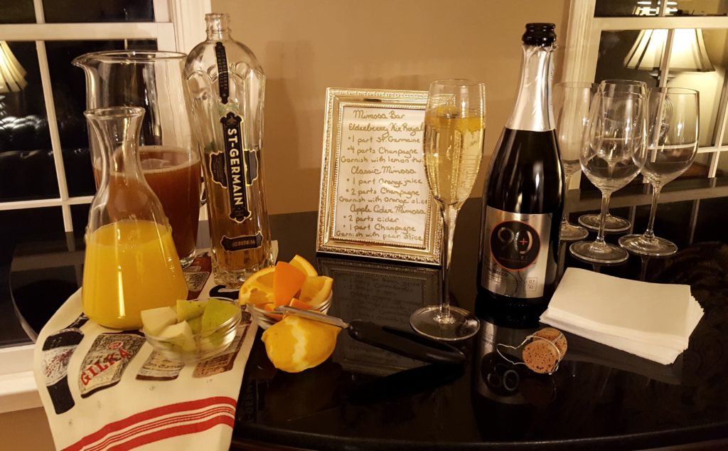 Mimosa bar with all the fixings. 