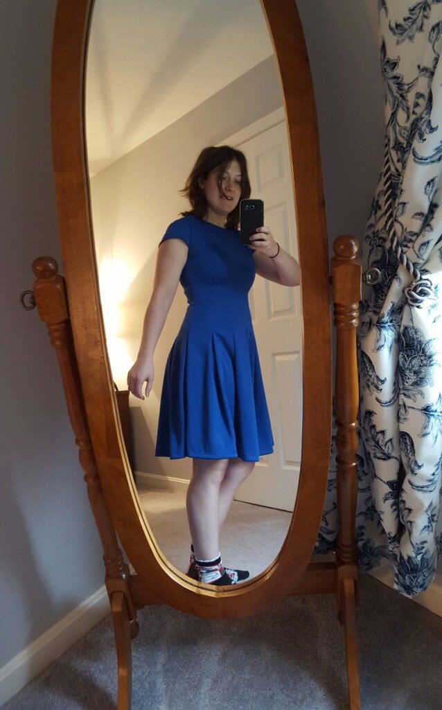 Finished dress plus some sexy socks