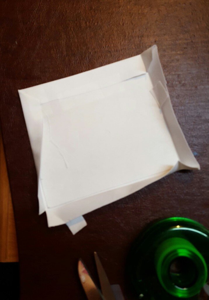 My basting cheat for the iron on transfer.