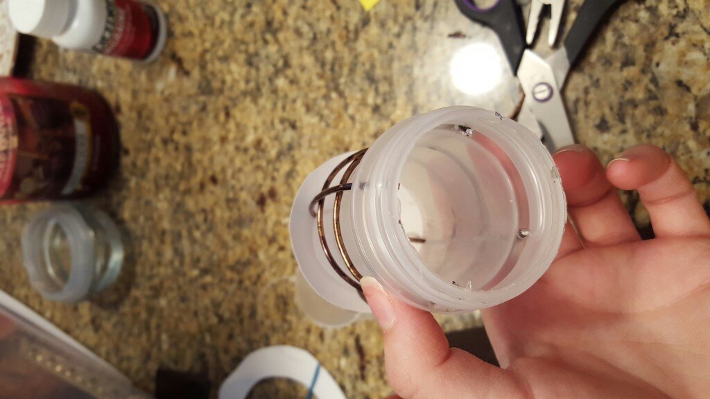 Glue holding wire strips 
