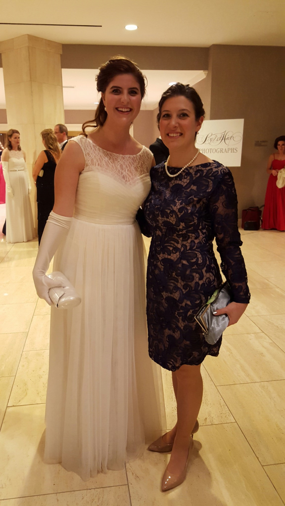 My beautiful sister in law in her ball gown. 