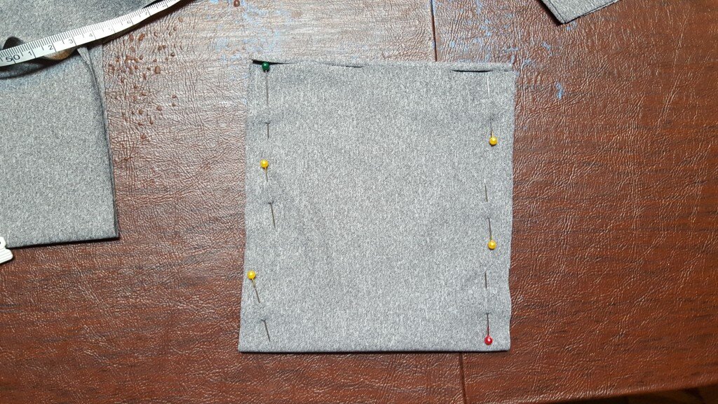 Sew sides of pocket.