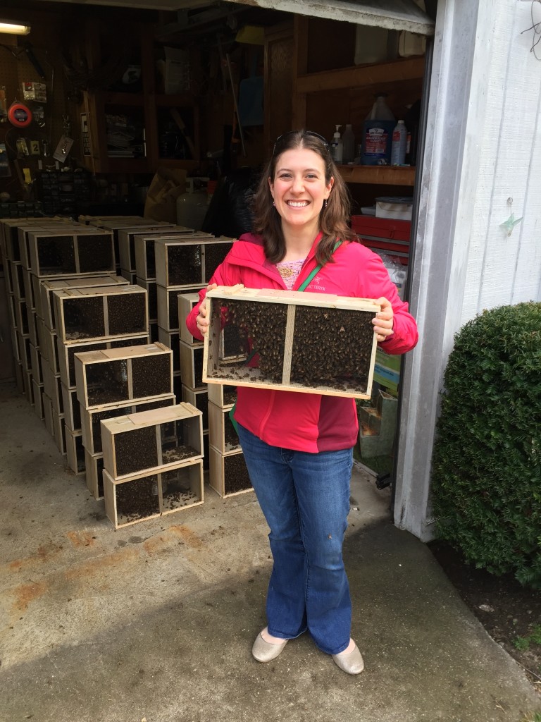 Me with my new package of bees.