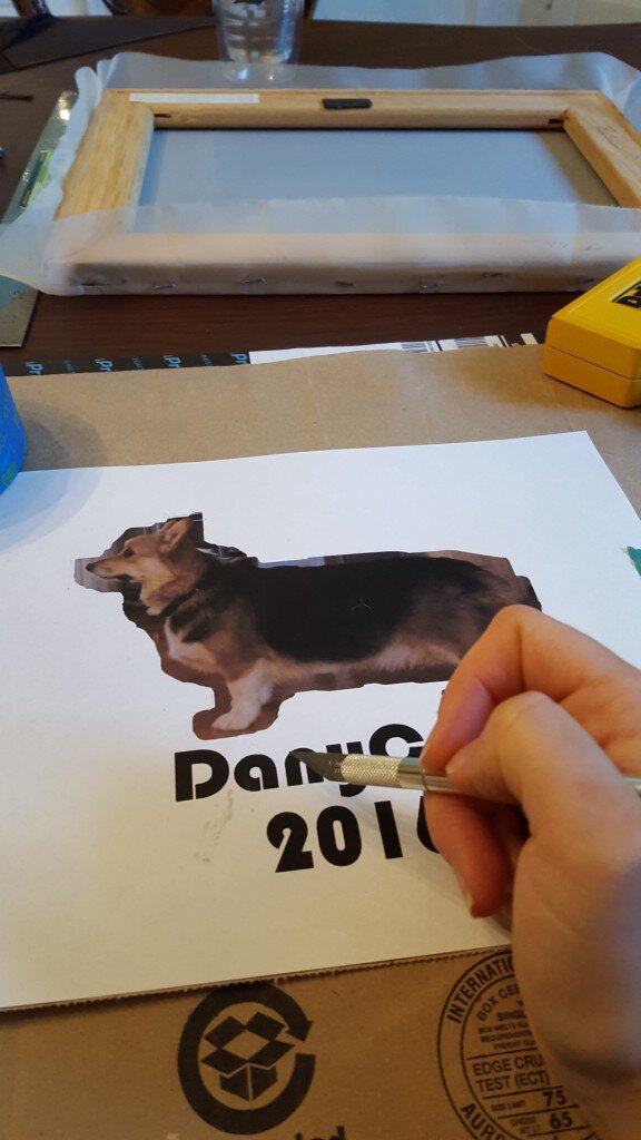 Cut your image out with an X-acto knife. 