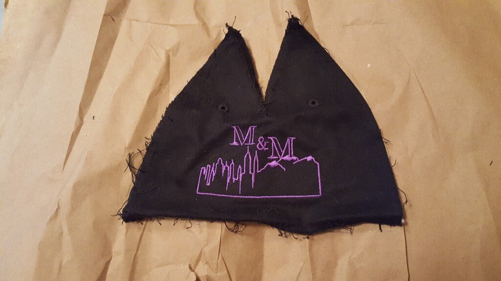 Remove the front panel of the hat