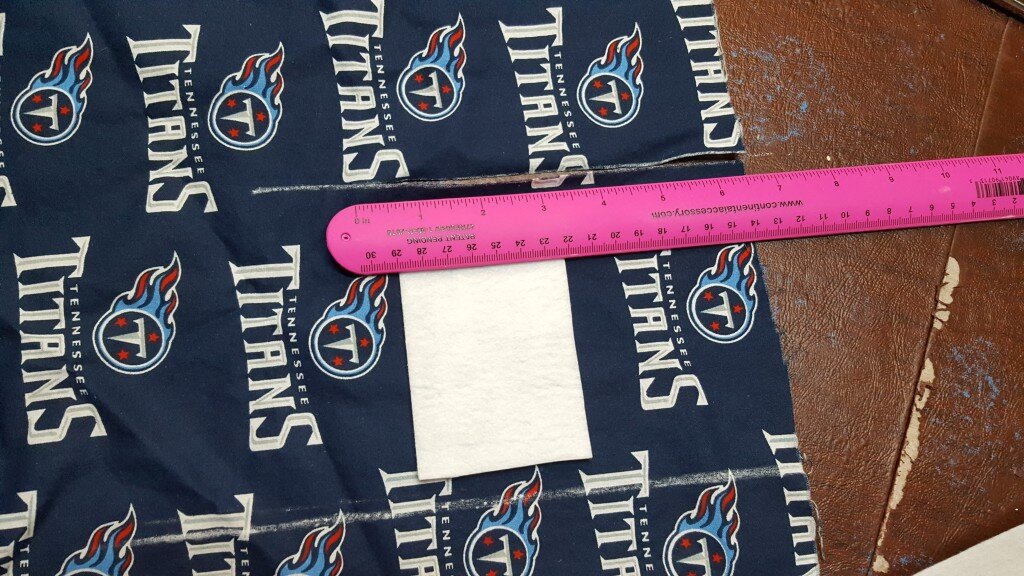 Cut peltex and fabric