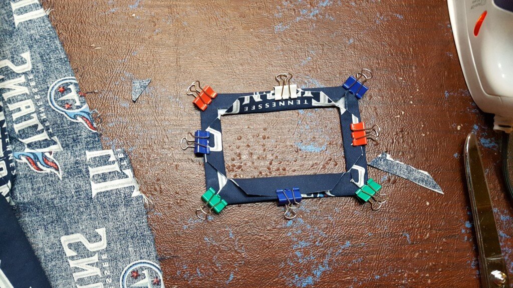 Trim and clip then repeat for all 4 sides. 