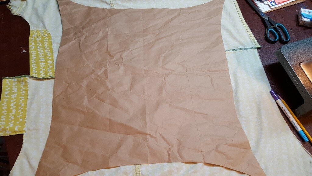 Trace and cut out pattern pieces. Be sure to add 1/2" seam allowance