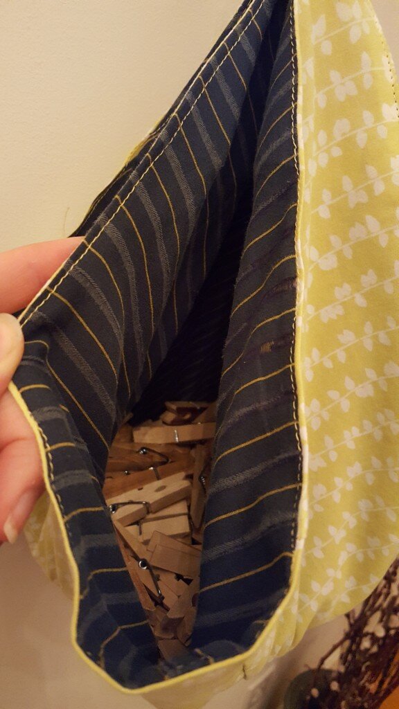 Fill with clothespins