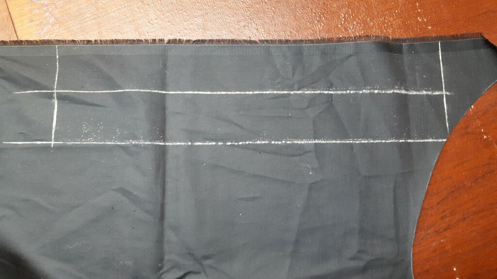 Cut broadcloth for headband