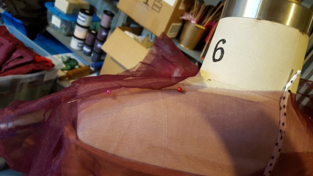 Pin the shoulder seams