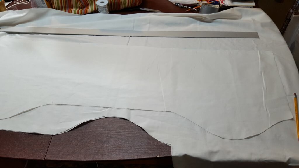 Trace and cut out lining. 
