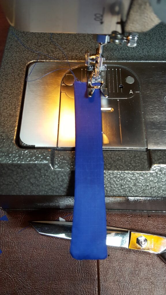 Top stitch 1/8" from the edge. 